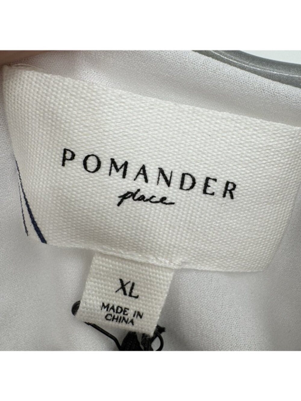 Pomander Place by Tuckernuck White Carlota Peplum Blouse size XL NWT - Picture 3 of 8